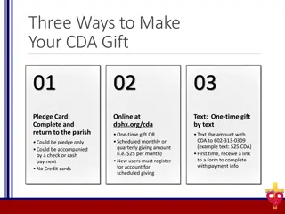 Ways to Support CDA Fundraising Efforts