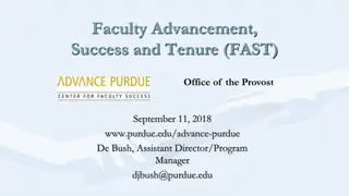 Faculty Advancement and Success at Purdue University