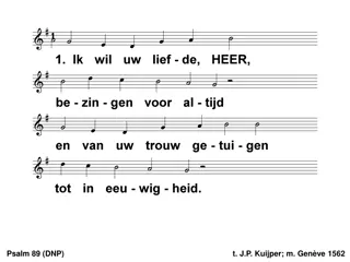 Psalm 89 (DNP) by J.P. Kuijper - 1562 Geneva Edition
