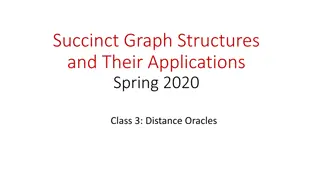 Applications of Succinct Graph Structures and Distance Oracles