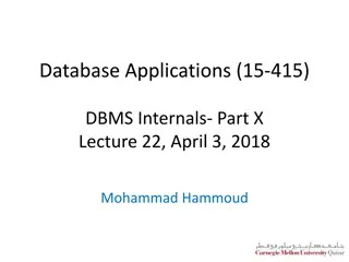 DBMS Internals and Query Optimization: Understanding Relational Algebra Equivalences