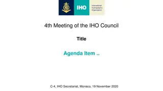 IHO Council Meeting in Monaco 2020