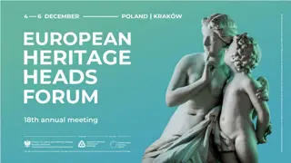 Heritage Forum Updates and Communication Highlights