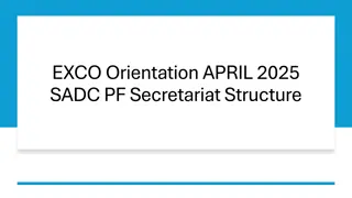 SADC PF Secretariat Structure & Responsibilities