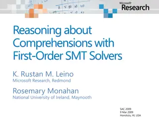 Reasoning about Comprehensions with First-Order SMT Solvers
