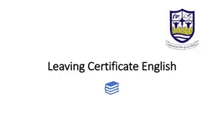 English Leaving Certificate Exam Structure and Requirements