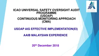 ICAO Universal Safety Oversight Audit Program: Effective Implementation & Critical Elements