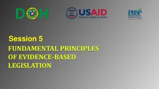 Understanding Evidence-Based Legislation and its Components