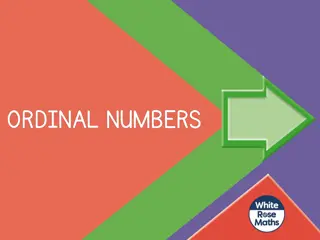 Ordering Numbers and Using Ordinal Numbers Activities