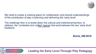 Facilitating Collaboration for Early Level Education Through Play Pedagogy