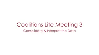 Coalitions Lite Meeting Strategies and Data Interpretation