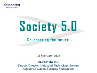 Society 5.0 - Co-creating the Future