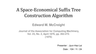 Efficient Suffix Tree Construction Algorithm