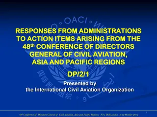 Actions Taken at 49th Conference of Directors General of Civil Aviation in Asia Pacific Region