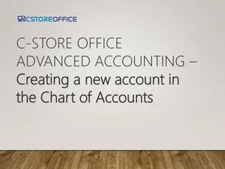 Creating New Accounts in C-Store Office Advanced Accounting