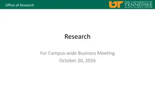 Innovations in Office of Research: Campus Business Meeting & New Personnel