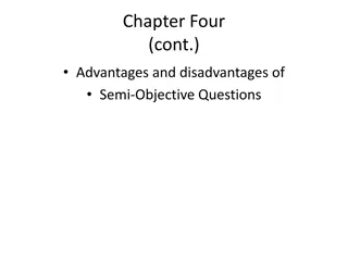 Advantages and Disadvantages of Semi-Objective Questions in Education