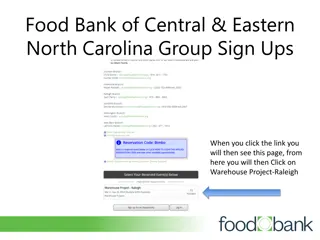Volunteer Registration Guide at Food Bank of Central & Eastern North Carolina