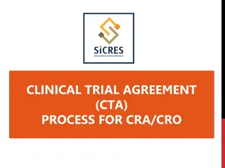 Clinical Trial Agreement (CTA) Process for CRA/CRO at Siriraj Institute of Clinical Research
