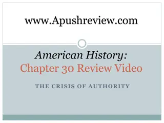 The Crisis of Authority: A Review of American History Chapter 30 and Social Movements