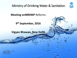 Ministry of Drinking Water & Sanitation - NRDWP Reforms Summary