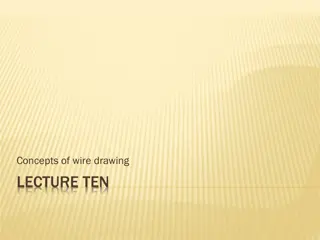 Concepts of Wire Drawing Techniques and Equipment