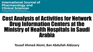Cost Analysis of Activities for Network Drug Information Centers in Saudi Arabia