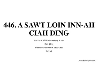 Inn Ah Ciah Ding: A Sawt Loin - Tedim Hymn Collection
