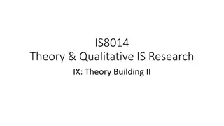 Understanding Theory Building in Information Systems Research