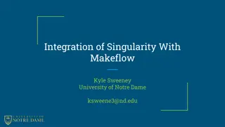 Singularity Integration with Makeflow for HPC Environment
