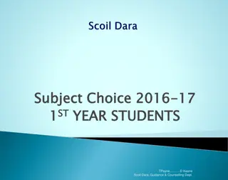 Choosing Subjects for Junior Cycle Students at Scoil Dara