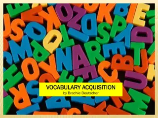 Effective Vocabulary Acquisition Strategies for English Language Learners