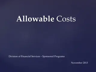 Understanding Allowable Costs and Cost Allocation for Sponsored Programs