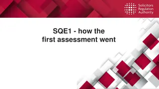 SQE1 Assessment Insights and Diversity Analysis