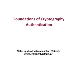 Cryptography Foundations and Applications of Pseudo-Random Functions