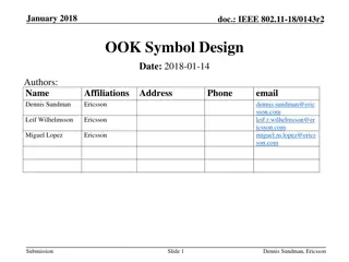 January 2018 IEEE 802.11-18/0143r2 Symbol Design Document