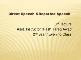 Mastering Reported Speech: Verb Tenses and Verb Changes