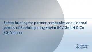 Safety Briefing for Partner Companies and External Parties of Boehringer Ingelheim RCV GmbH & Co. KG, Vienna