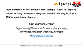 Implementation of Example Non-Example Model for Student Learning Outcomes in Integrated Thematic Learning