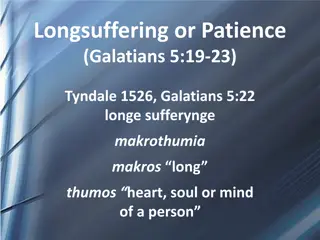Understanding Longsuffering and Patience in Galatians 5:19-23