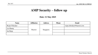 IEEE 802.11-25/0819r0 AMP Security Follow-up Discussion