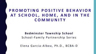 Promoting Positive Behavior in Schools and Communities