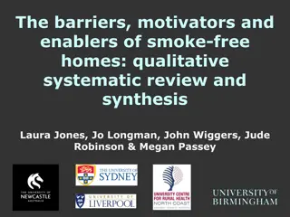Understanding Smoke-Free Homes: Barriers, Motivators, and Enablers Synthesis