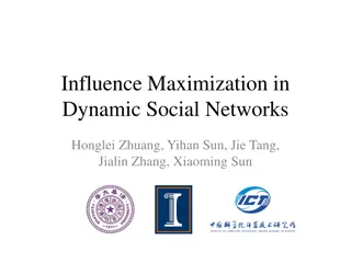 Dynamic Influence Maximization in Social Networks