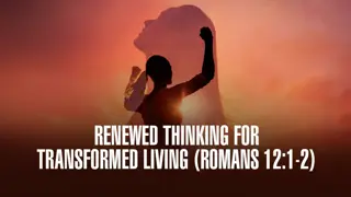 Renewed Mind: Transformation for a Life Aligned with God's Will