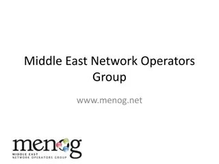Middle East Network Operators Group (MENOG) Overview