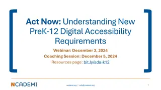 Digital Accessibility Requirements for PreK-12 Education