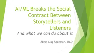 AI and ML Impact on Storytelling: Breaking the Social Contract