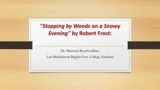 Interpreting 'Stopping by Woods on a Snowy Evening' by Robert Frost