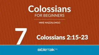 Understanding the Superiority of Jesus in Colossians for Beginners